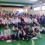 Tripoli, Zecchin ed Ebagua in mezzo agli studenti