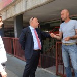 Mister Sottili pizzicato nella sede biancorossa
