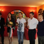 Il tricolore Santaromita premiato a Cassano Valcuvia. Ivan: "La Tirreno-Adriatica primo obbiettivo"