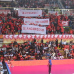 striscione AdF contro Conegliano coppa Italia