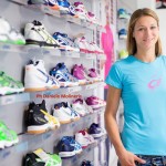 Valentina Arrighetti in visita alla sede di ASICS. Scannerizzato il suo piede