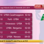 Il calendario dell’UYBA. Si comincia in casa contro Casalmaggiore. Varese Sport TG, 7 agosto 2013