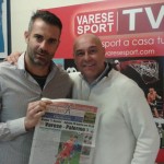 Stefano Sorrentino festeggia la serie A in redazione: “Il Varese non retrocederà”