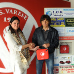 Il Varese “riparte con il cuore”. Defibrillatore allo stadio