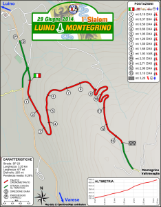 Cartina Slalom Luino-Montegrino