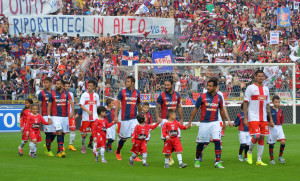 Bologna-Varese ingresso in campo 2