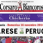 Il Corsaro Biancorosso, match program di Varese-Perugia
