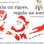 Calcia un rigore in piazza Monte Grappa