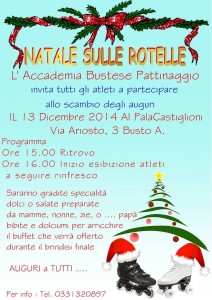 locandina Festa di Natale 2014 accademia bustese pattinaggio