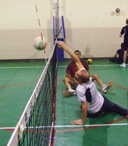 sitting volley