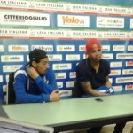 La sala stampa della Pro. Montanari: “Buona reazione nella ripresa”. Lamorte-Baclet: “Squadra ok!”