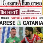 Il Corsaro Biancorosso in anteprima, tutto su Varese-Catania