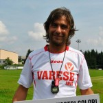 L’ex Varese Calcio Prelli su una panchina di Serie D