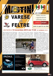 Varese-Feltre hockey volantino