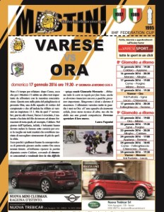 Varese hockey - ora copertina