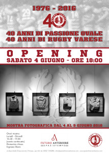 40 Anni Rugby Varese locandina mostra