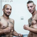 Dino Mazzocchi ferma il campione Lorenzo Di Giacomo