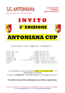 antoniana cup 2017 invito