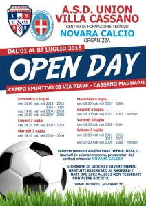 open day union villa cassano novara