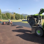 Calcinate, prende forma la nuova pista di atletica