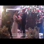L’ex biancorosso Stefano Sorrentino sposo: il gol di Sara – VIDEO