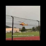 Scontro di gioco, portiere in gravi condizioni. Elisoccorso a Gavirate