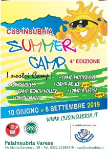 summer camp cus insubria 2019