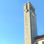 Torre Civica biancorossa con Il Basket Siamo Noi