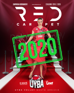 red carpet campagna abbonamenti UYBA 2020