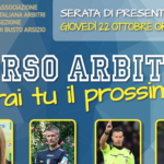 Save the date, 22-10-20: è il tuo giorno per diventare arbitro di calcio a Busto Arsizio
