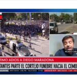 La diretta del corteo col feretro di Maradona
