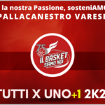 Tutti x uno+1 2K21, iniziativa del Basket Siamo Noi a sostegno di Pallacanestro Varese