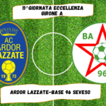 11^ giornata – Buona l’ultima per la Base 96: 2-1 contro l’Ardor Lazzate