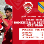 Varese-Arconatese, il pubblico al Franco Ossola. Info biglietti per la gara di Coppa Italia