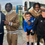 Il bomber del Milan Rafael Leao sbarca al Chinetti di Solbiate Arno