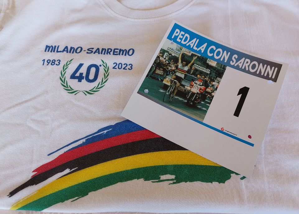 Giuseppe Saronni bis: sui pedali a Cittiglio in ricordo della Milano-Sanremo del 1983