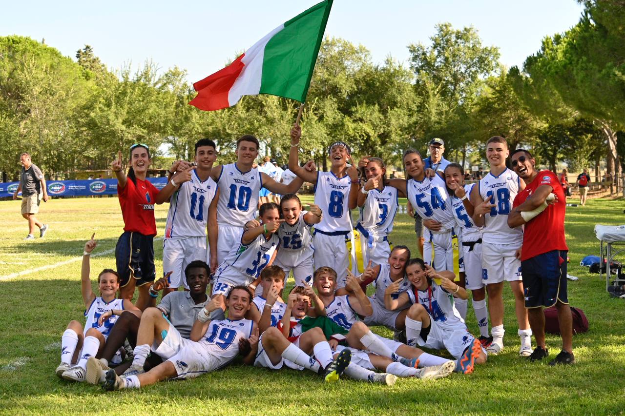 Gli Europei Giovanili di Flag Football si giocheranno ancora in Italia: ambizioni altissime per le formazioni azzurre
