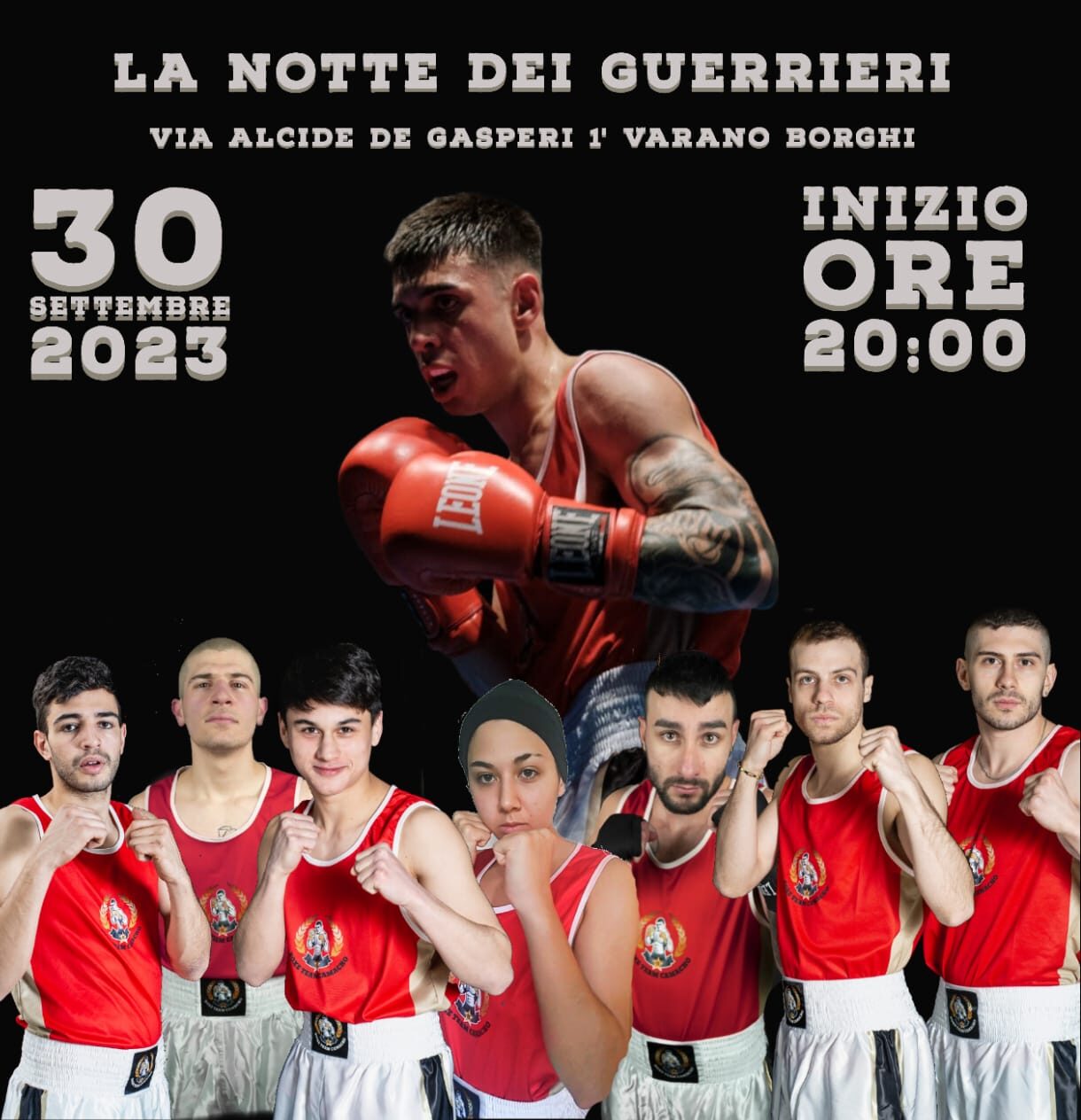 La Boxe Team Camacho presenta “La Notte dei Guerrieri”