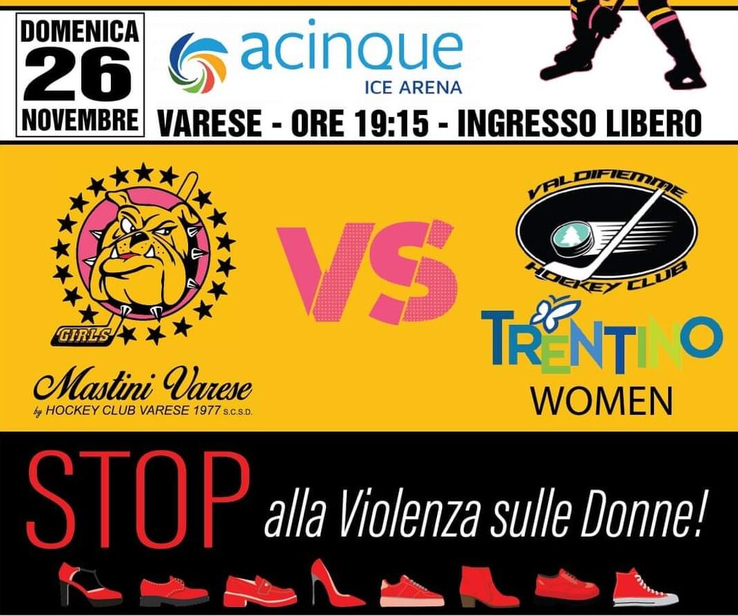 HC Varese 1977 al fianco delle donne nella sfida con il Trentino Women