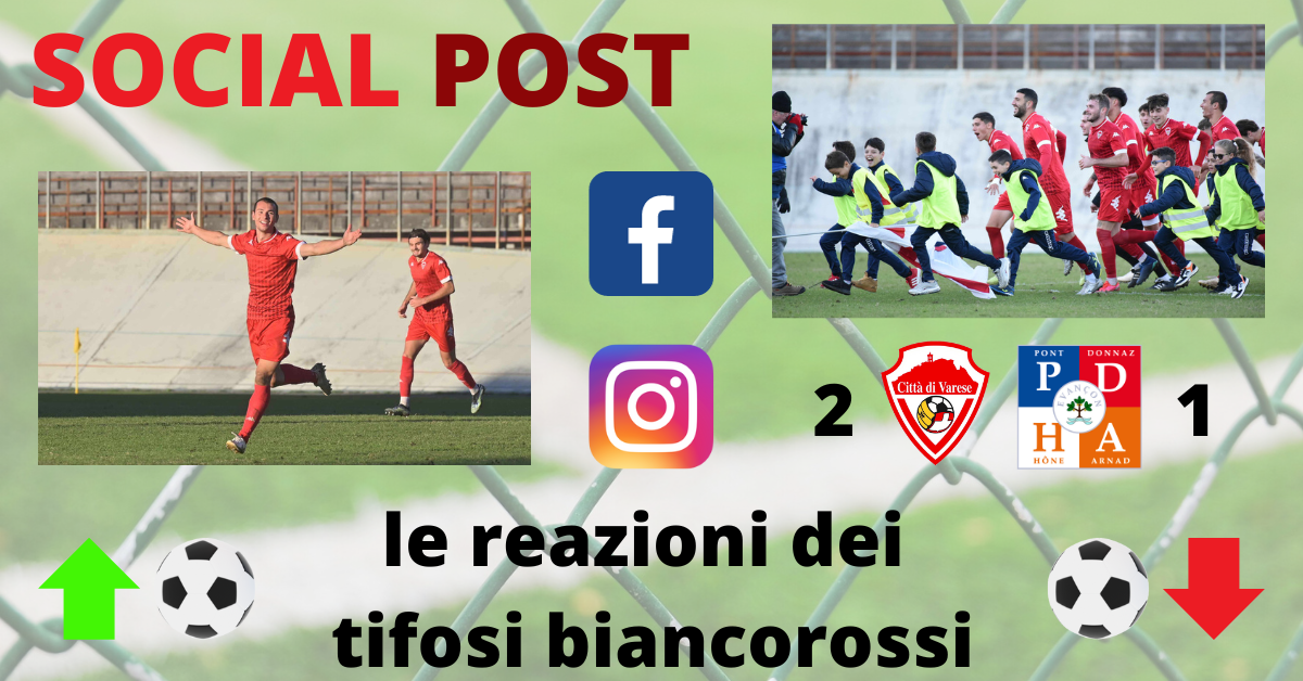 I social post Varese-PDHAE: “Tre punti importanti: come arrivano, arrivano. Ha ragione Cotta”