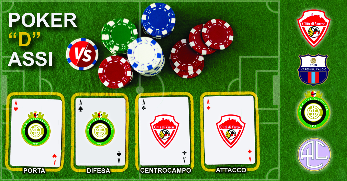 Poker “D” Assi – Faccia a faccia Varese-Castellanzese: 2-2. Turno di riposo per Varesina e Legnano