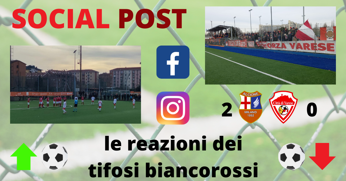 I social post Alcione-Varese: “Game over, ma non molliamo”. I complimenti della Curva Alcione