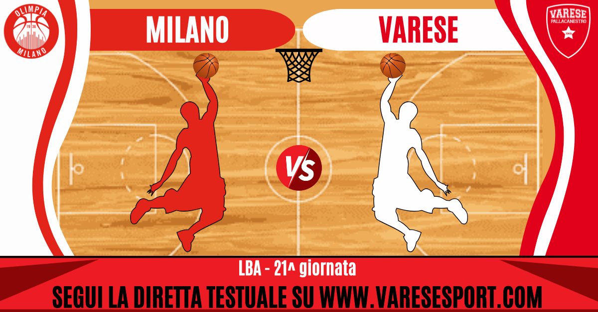 21_diretta testuale Milano-Pallacanestro Varese