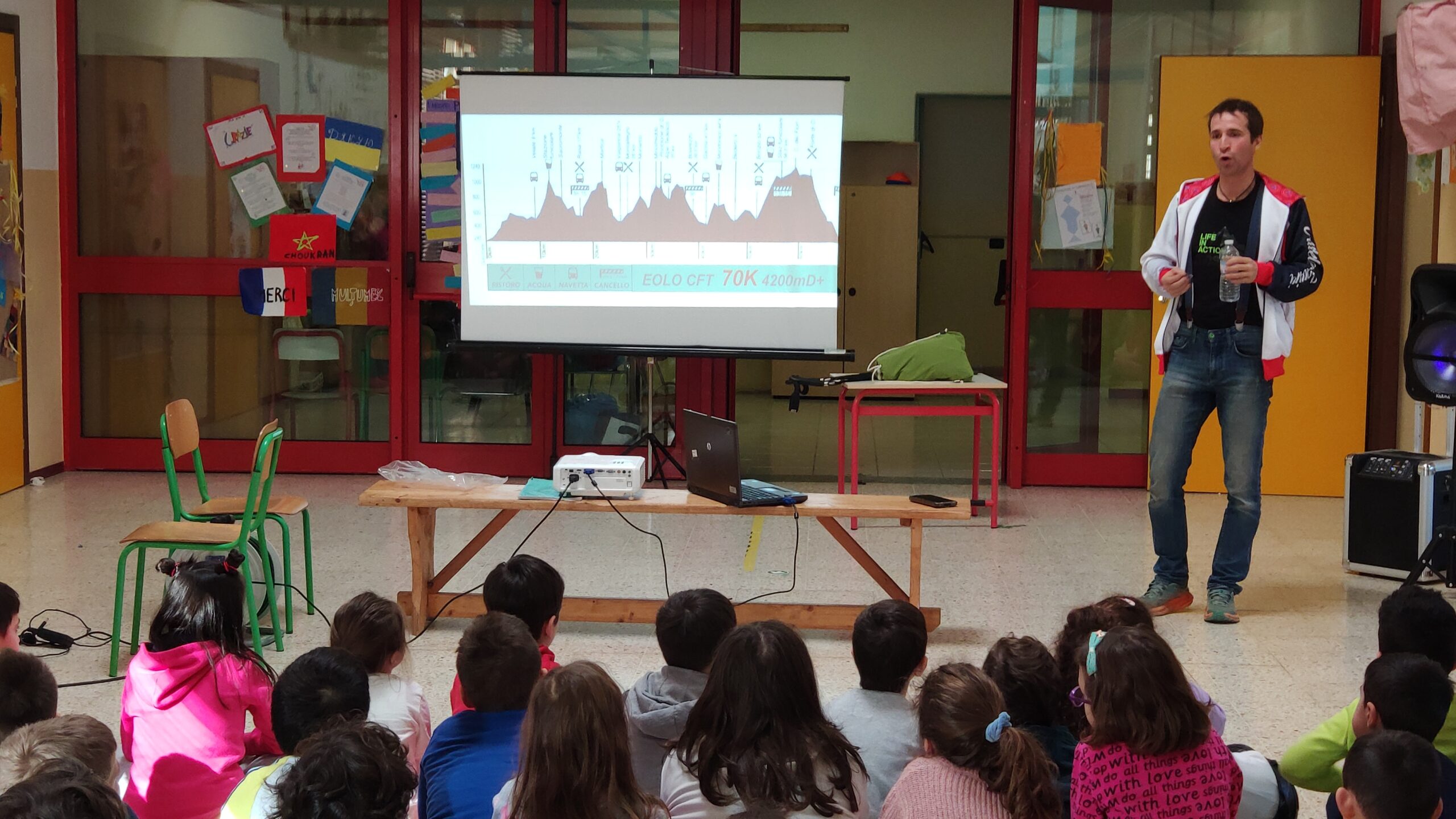 I campioni del Trail Running insieme ai bambini delle primarie varesine per il Mini Trail del 9 marzo