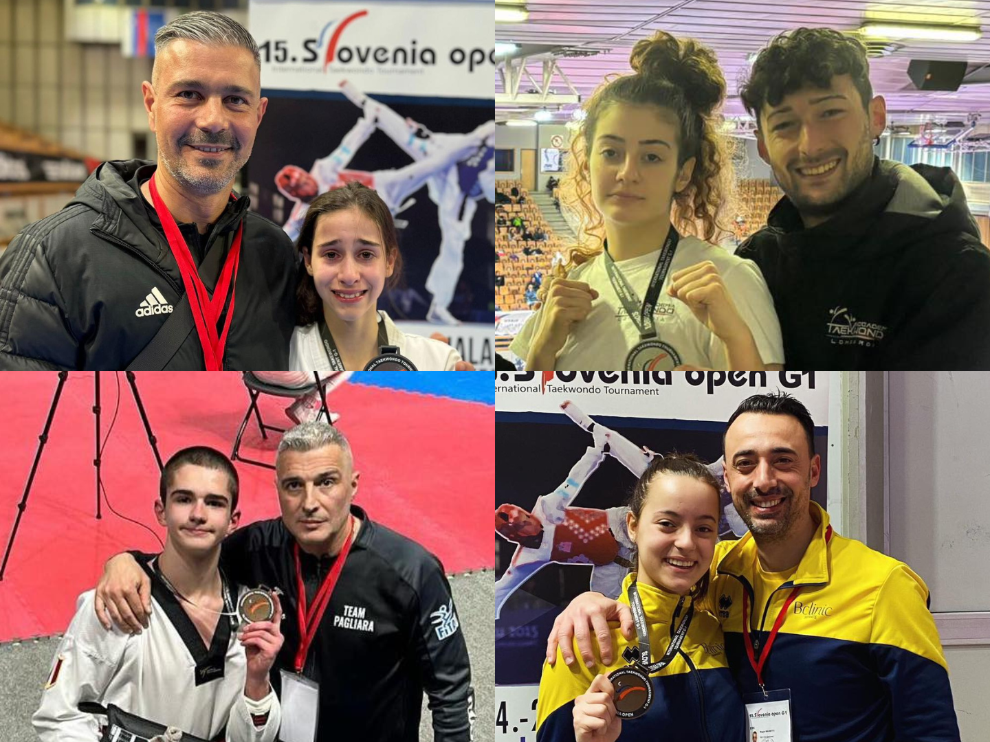 Taekwondo – Poker di medaglie lombarde allo Slovenia Open: De Angeli e Donato d’argento, Cozzi e Ravanelli di bronzo