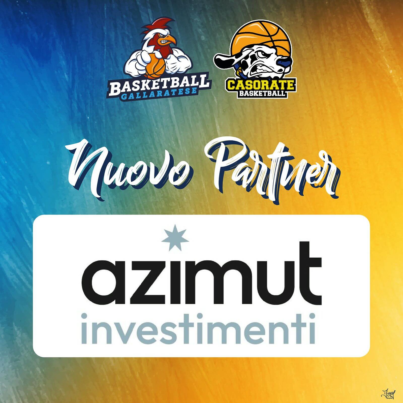 Sport ed Economia più vicini: nuova partnership tra BBG Gallarate – Basket Casorate Sempione e Azimut