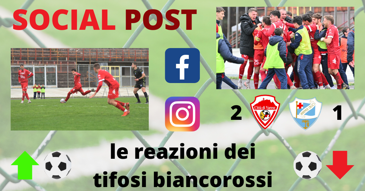 I social post Varese-Sanremese: “Bravo Cotta: bene le critiche, le offese mai. Niente scuse l’anno prossimo”