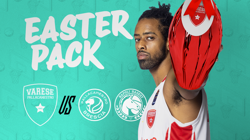 Natale con i tuoi… Pasqua all’Itelyum Arena: arriva l’Easter Pack targato Pallacanestro Varese