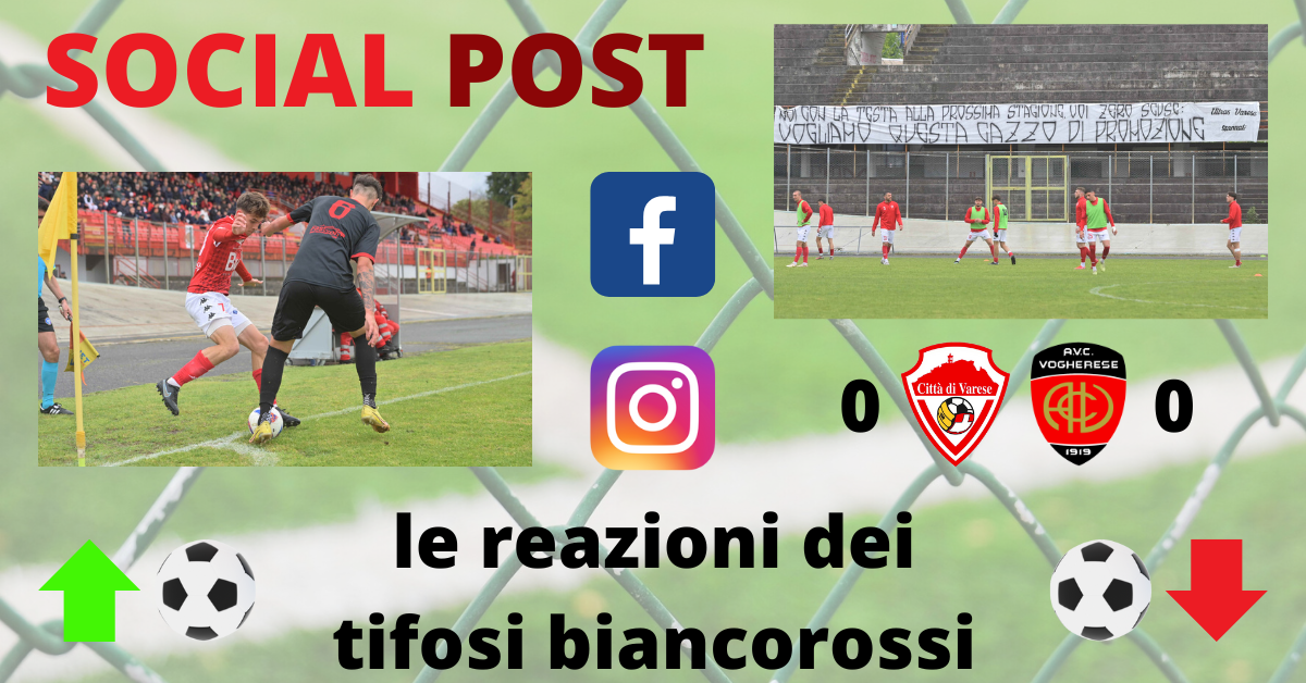 I social post Varese-Vogherese: “La prossima stagione vogliamo la promozione”