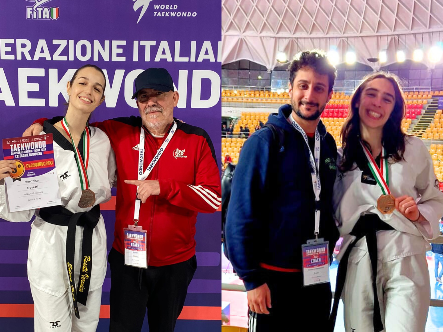Taekwondo, Veronica Rosetti e Antonia Pacaccio sul podio ai campionati italiani, show di Angelo Mangione
